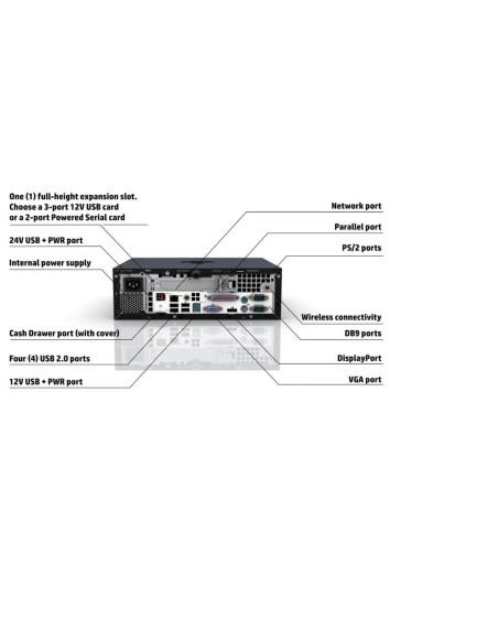 HP RP3 RETAIL POS 3100 SFF 4GB 320GB W7 64-BIT