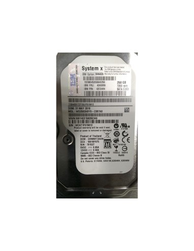 DYSK IBM 250GB SATA 7.2K 3G 3,5 42C0484