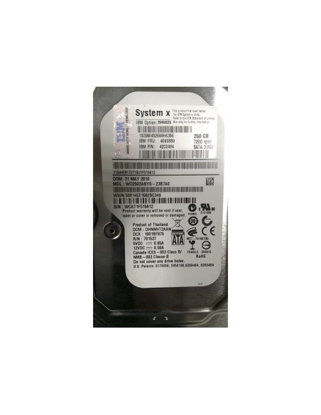 DYSK IBM 250GB SATA 7.2K 3G 3,5 42C0484