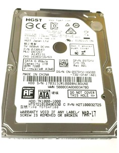 DELL HITACHI 1TB SATA 7.2K 6G 2,5 097DYV
