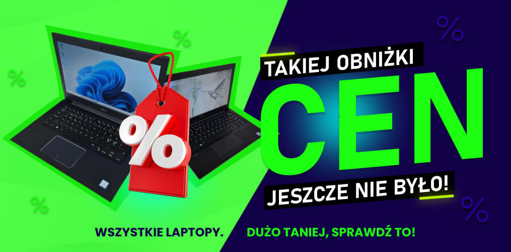 Wszystkie laptopy, dużo taniej, sprawdź to!